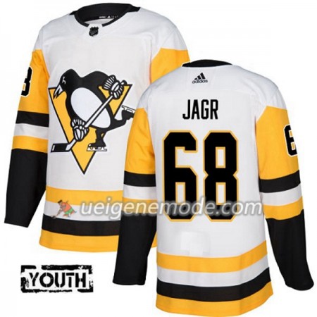 Kinder Eishockey Pittsburgh Penguins Trikot Jaromir Jagr 68 Adidas 2017-2018 Weiß Authentic